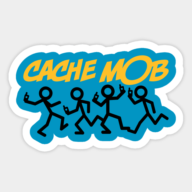 Geocache Cache Mob Sticker by schlag.art